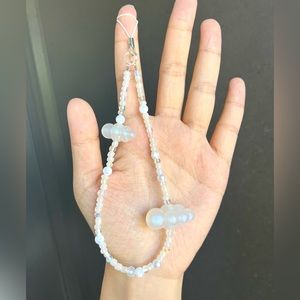 Cloud beads handmade phonecharm keychain